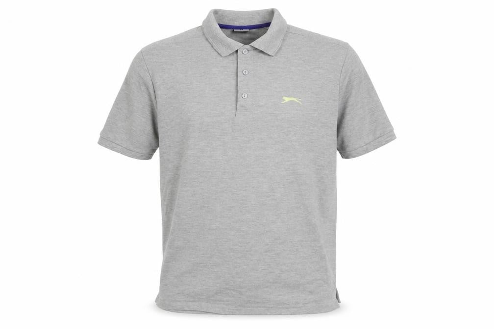 Slazenger Men's Grey Polo Medium Classic Fit