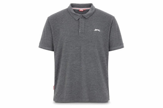 Slazenger Men's Grey Polo Shirt Regular Fit Size L