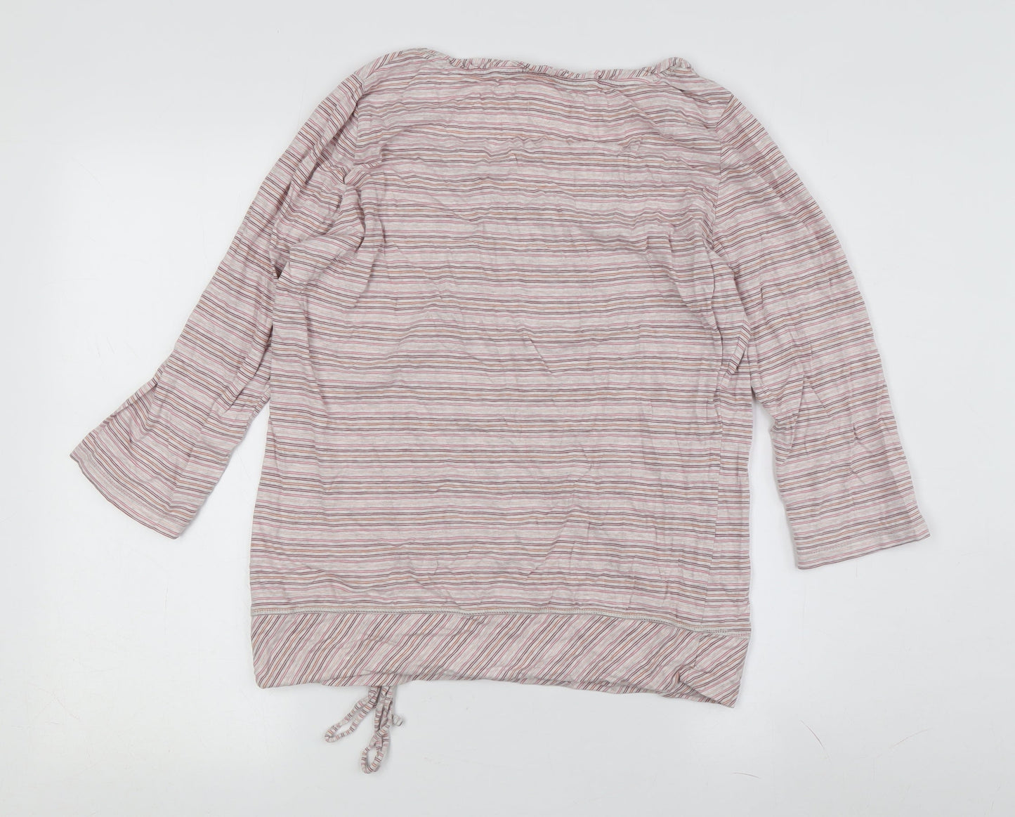 Mahogany Women's Multicoloured Striped T-Shirt Size 14