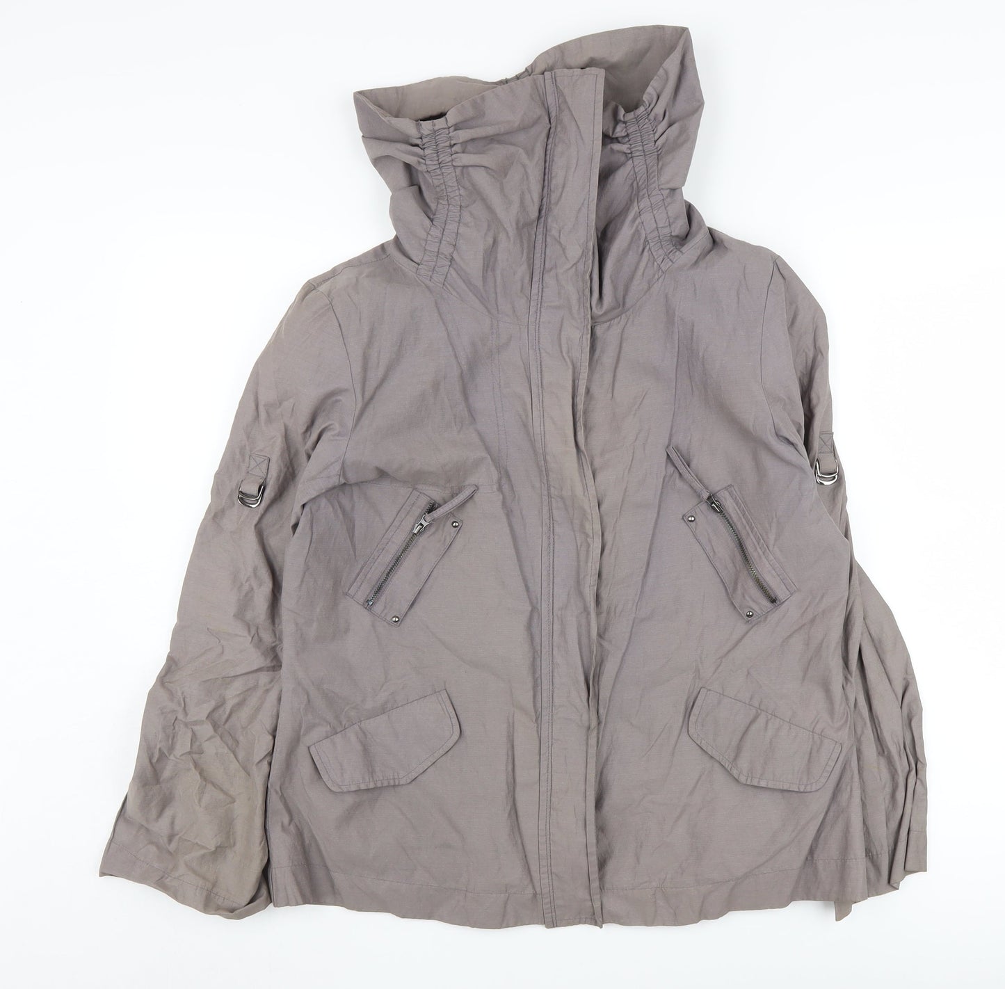 John Lewis Women's Grey Zip Jacket Size 14