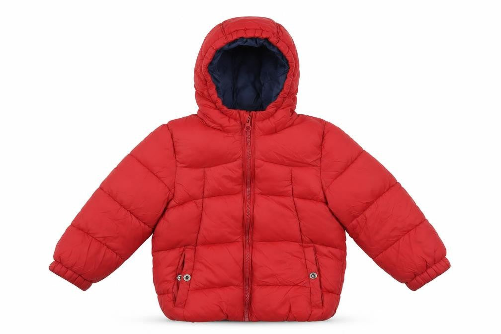 Zara Boys Red Puffer Jacket 3-4 Years Winter Hooded