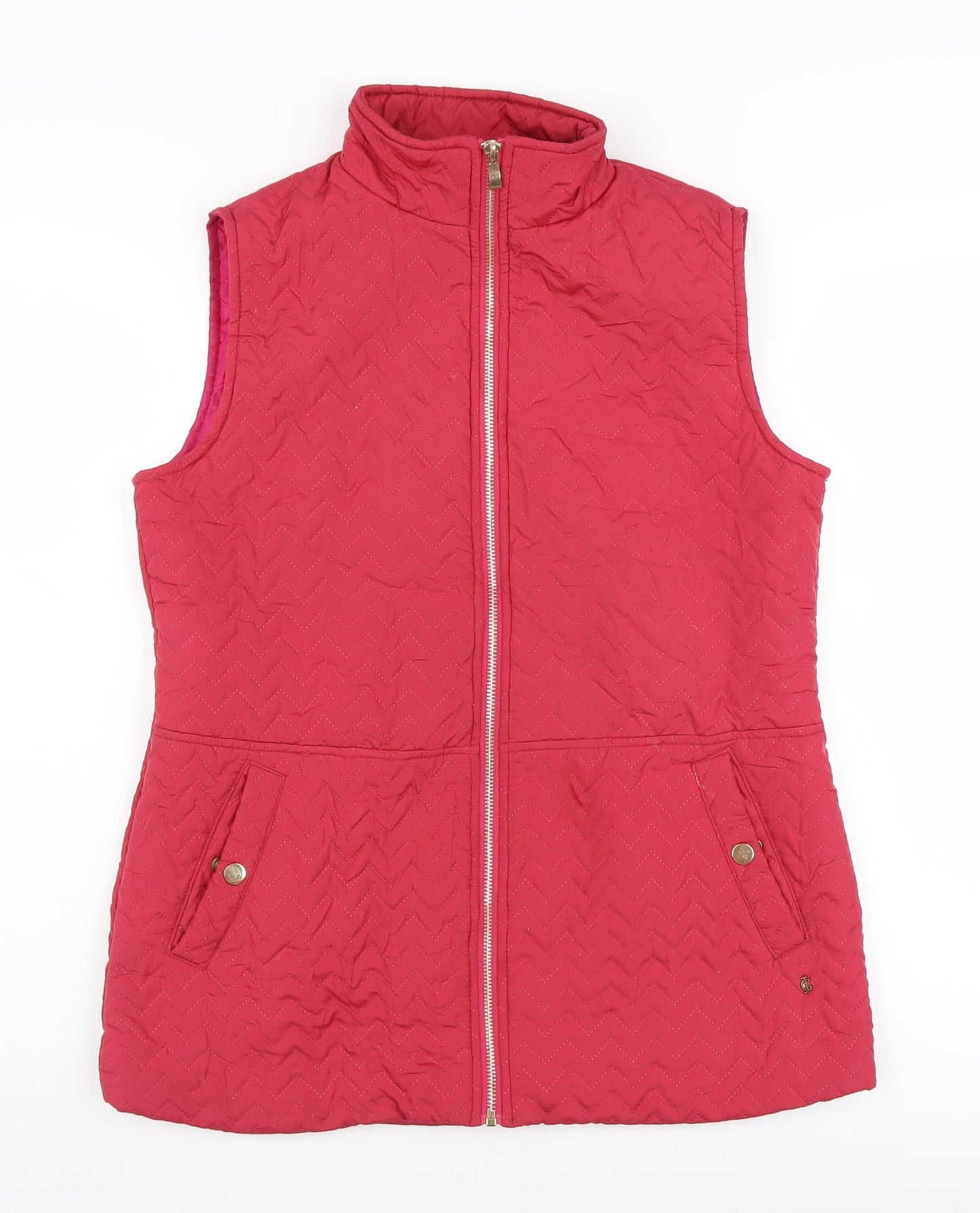 Jessica Graaf Women's Red Quilted Waistcoat Size S