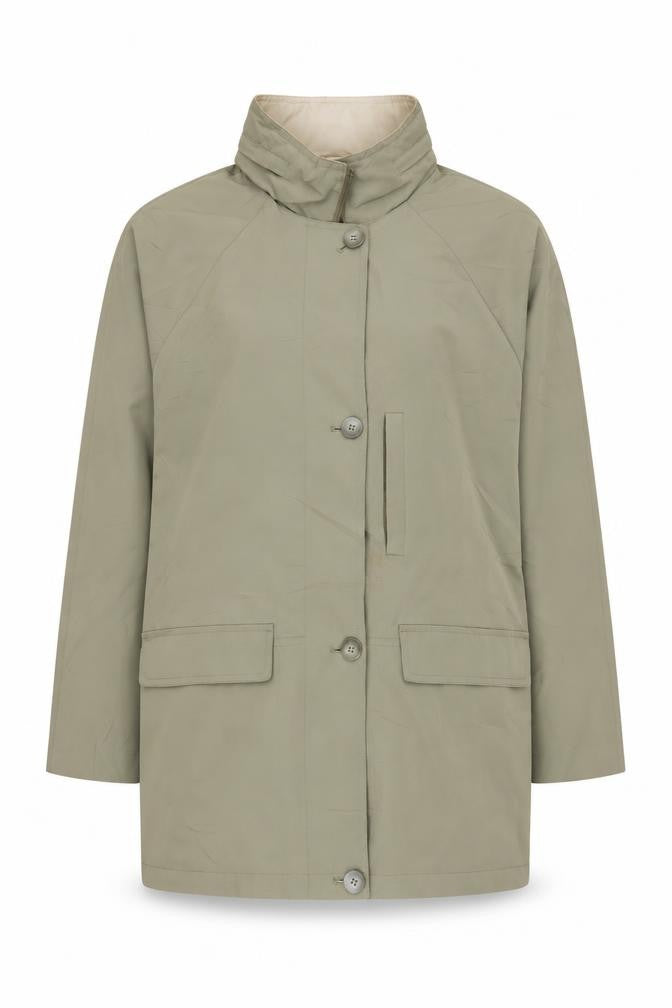 SCL Sport Women's Green Mid-Length Rain Coat Size 16