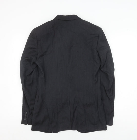 Cold Method Men's Black Blazer 36 Single-Breasted
