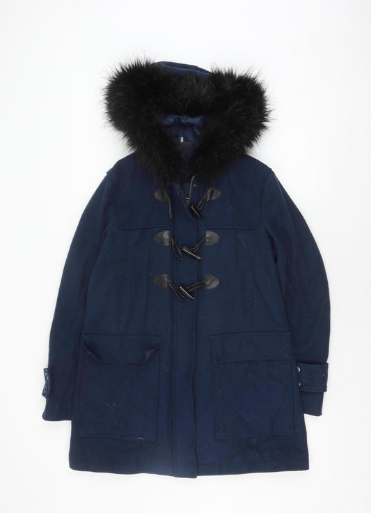 Sparkle & Fade Women's Blue Duffle Coat Size S