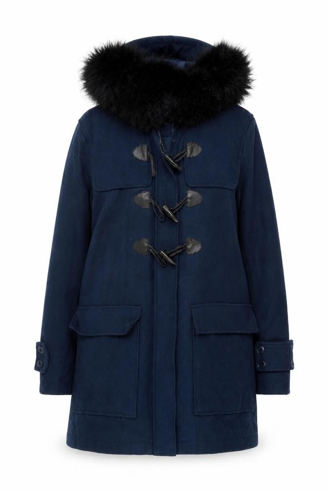 Sparkle & Fade Women's Blue Duffle Coat Size S