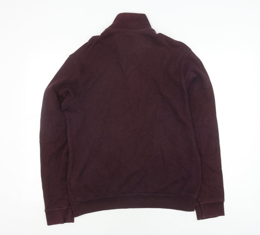 Marks and Spencer Men's Purple Knit Pullover Sweatshirt