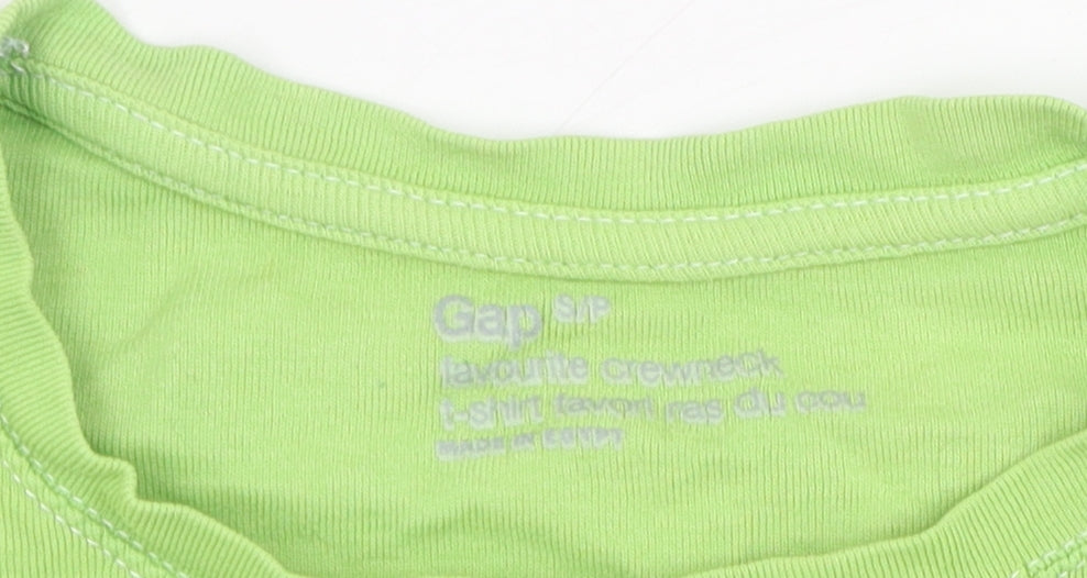 Gap Unisex Kids Green Basic T-Shirt S