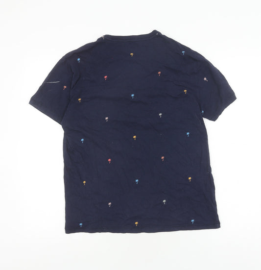 Gap Men's Blue Graphic Print Crew Neck T-Shirt M