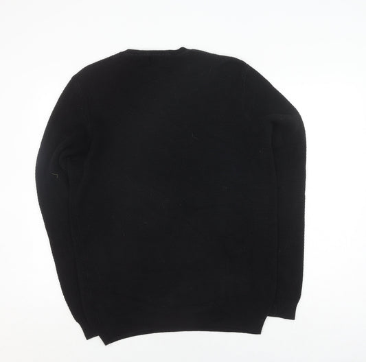 Red Herring Men's Medium Black Pullover Jumper