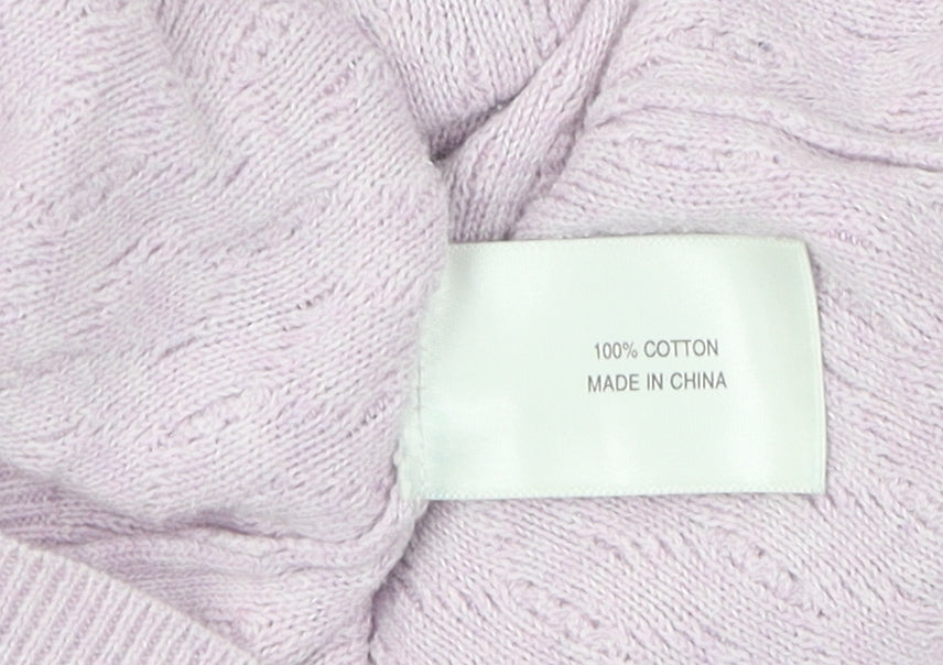 CC Women's Ivory Pullover Jumper Size S Cable-Knit