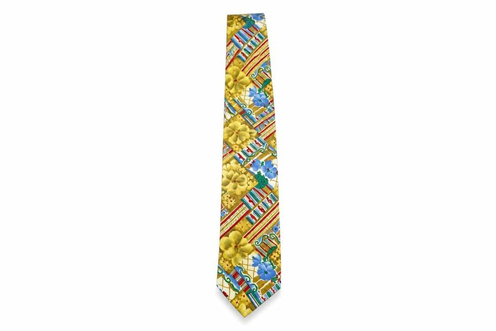 Jacques Estier Men's Multicoloured Floral Tie