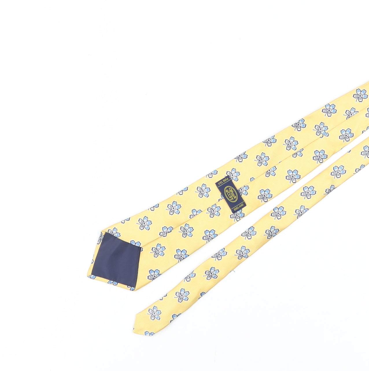 Off The Cuff Men’s Yellow Floral Silk Tie
