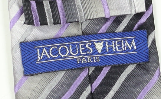 Jacques Heim Men’s Multicoloured Striped Silk Tie