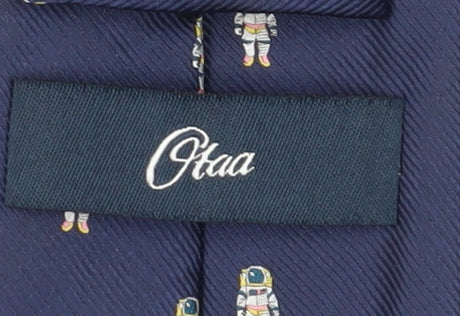 Otaa Blue Astro Print Handmade Men's Tie