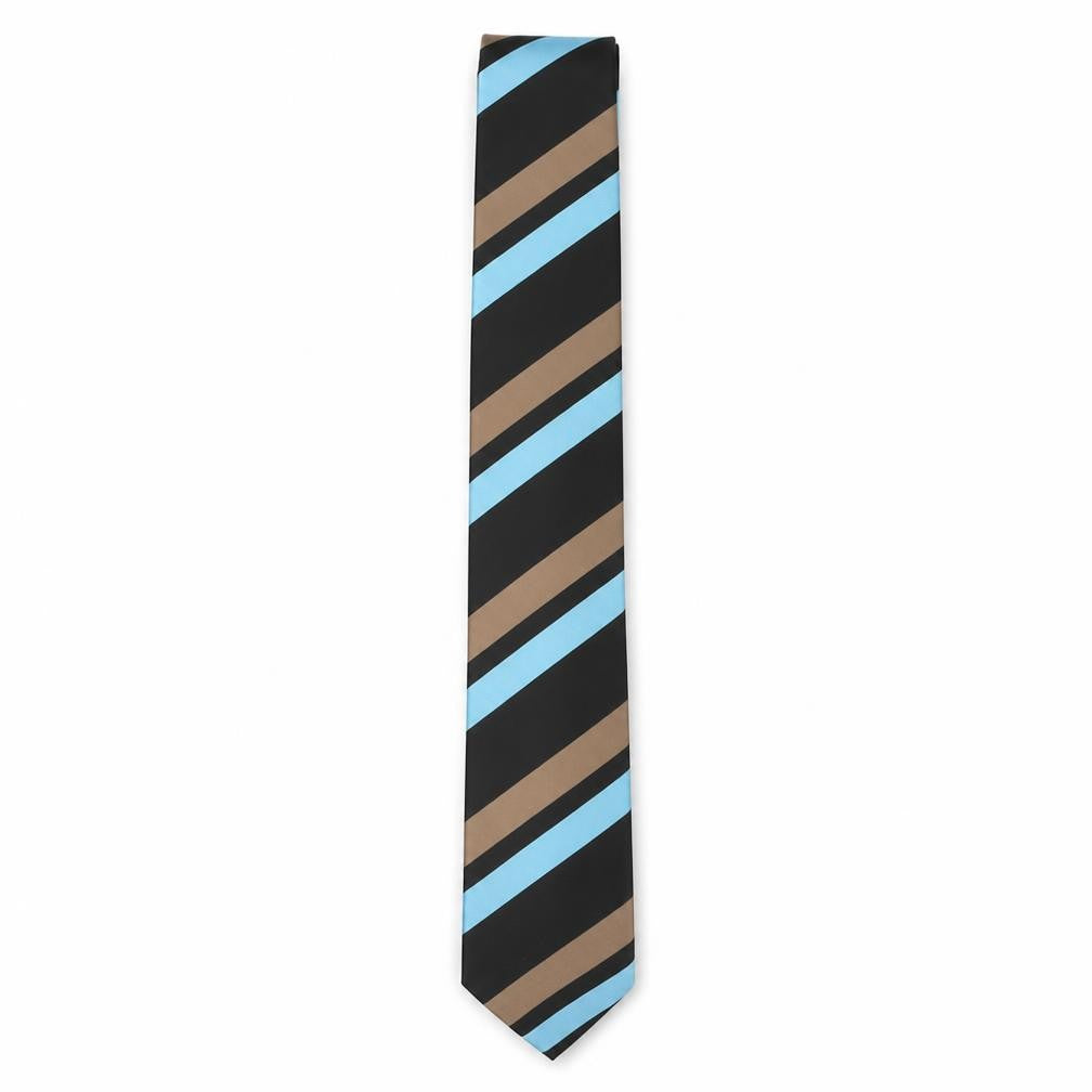 River Island Men's Aqua Striped Tie - Polyester