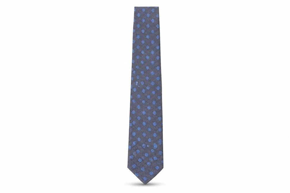 Moss London Men’s Blue Polka Dot Tie