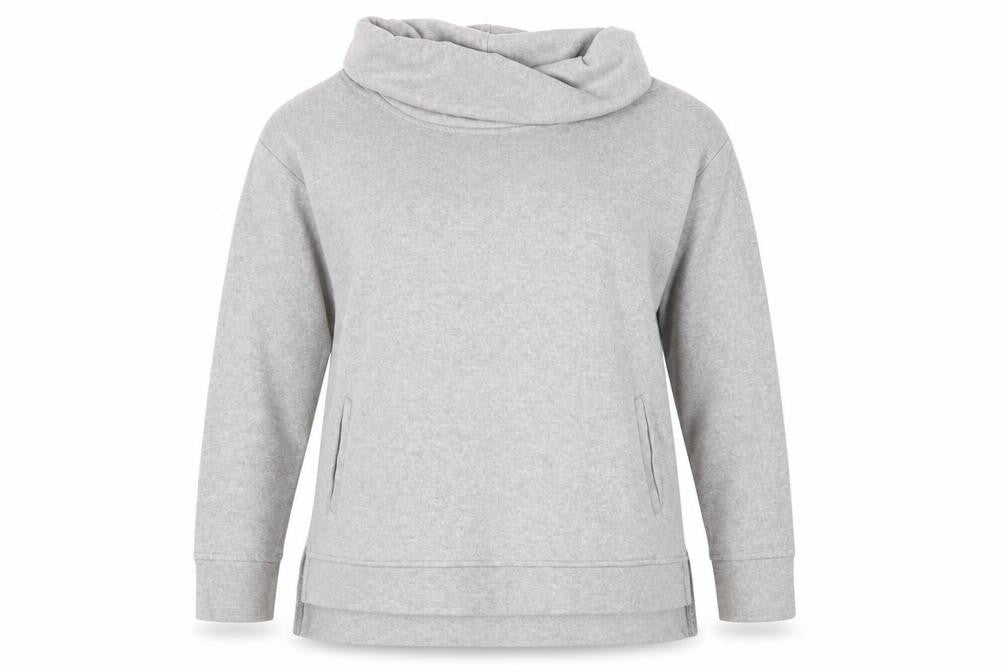 Capsule Women's Grey Cowl Neck Sweatshirt Size 12
