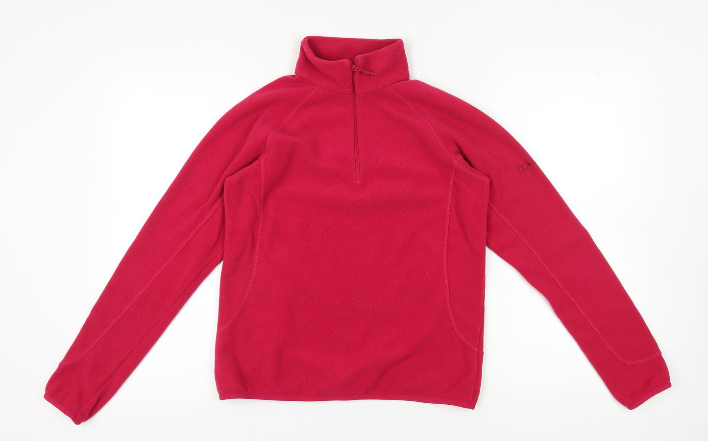 Berghaus Women's Red Mock Neck Fleece Sweatshirt M