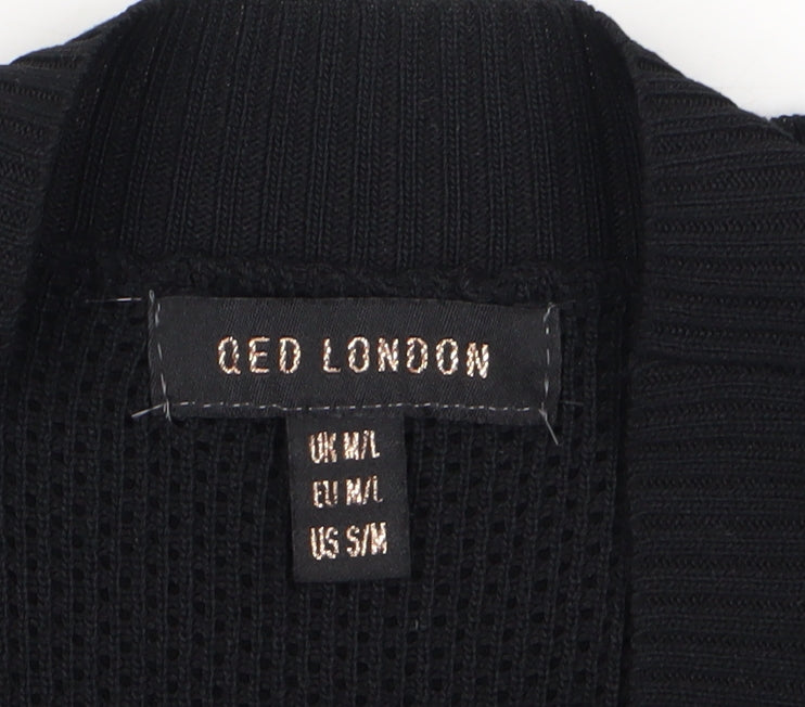 QED London Women's Black Balloon Sleeve Jersey