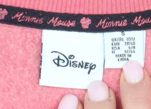 Disney Women's Pink Minnie Mouse Sweatshirt - Size S