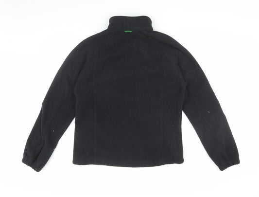 Lands' End Women's Black Nylon Jacket, Size 10, Stylish