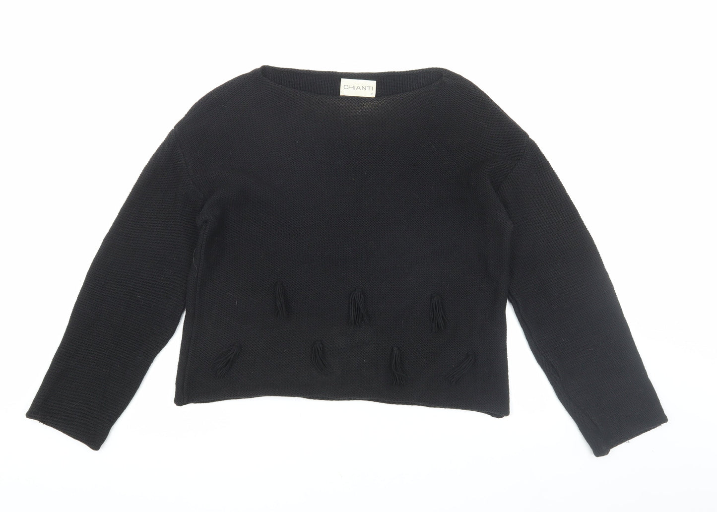 Chianti Women's Black Pullover Jumper, M, Round Neck