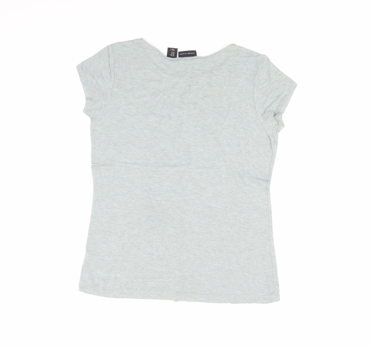 Adrienne Vittadini Women's Green M Basic T-Shirt