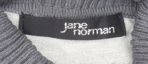 Jane Norman Women’s Grey Bodycon Dress Size 10