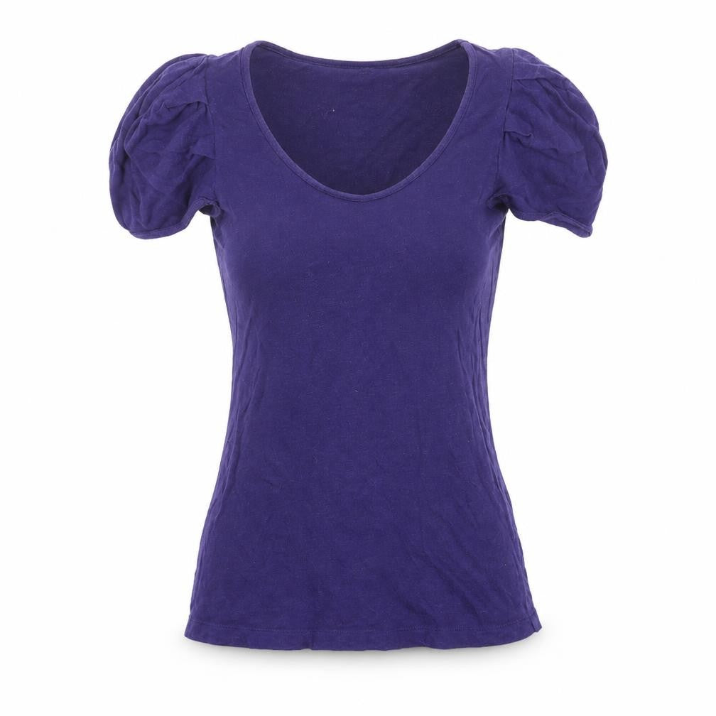 Womens UK Size XS Gap Purple Cotton Blend T-Shirt