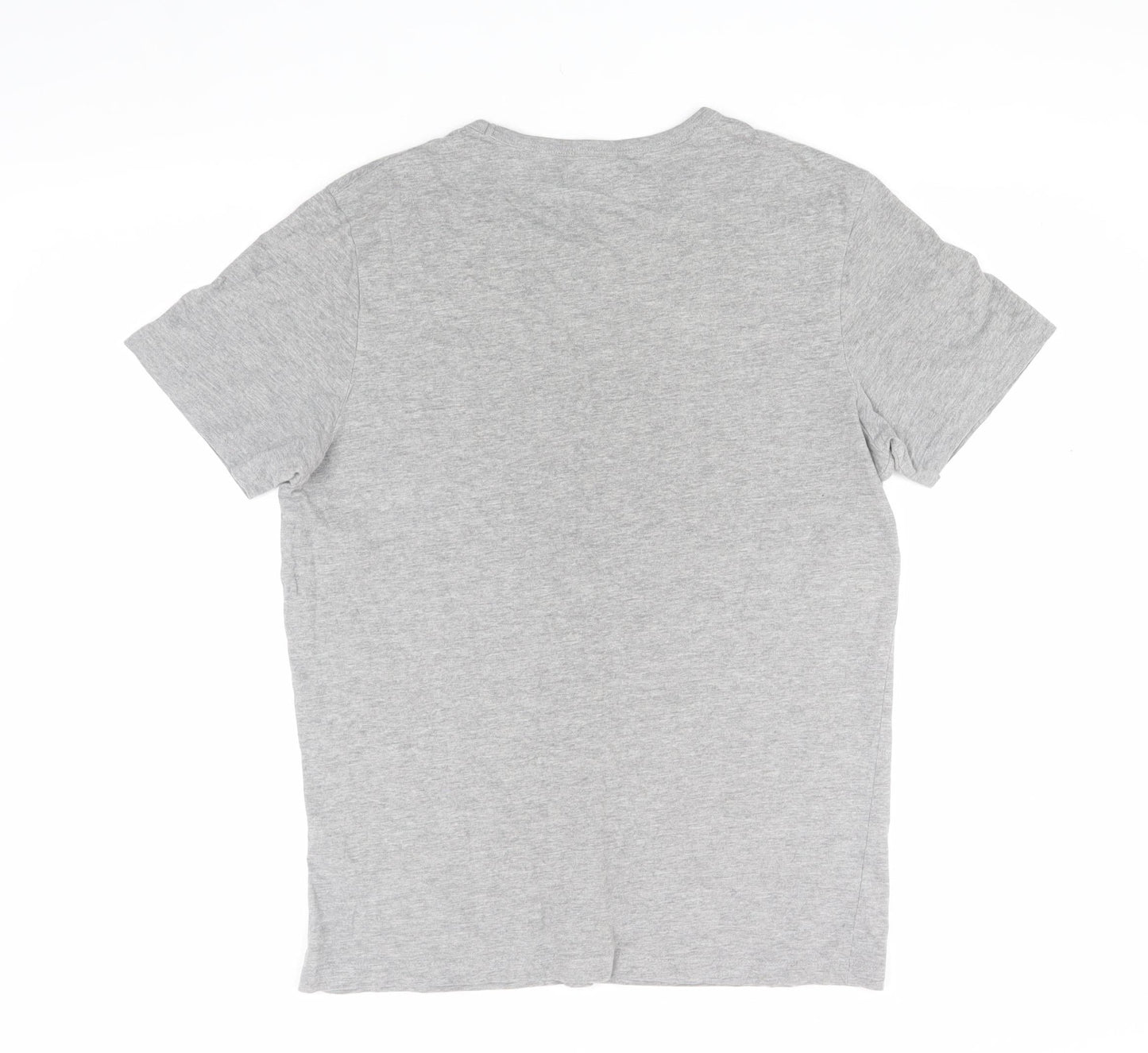 Jack & Jones Men's Grey Logo Crew Neck T-Shirt - Size S