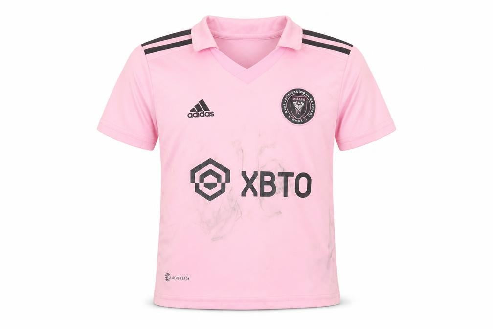 Adidas Boys Pink Football T-Shirt, Size 18, Logo Sportswear