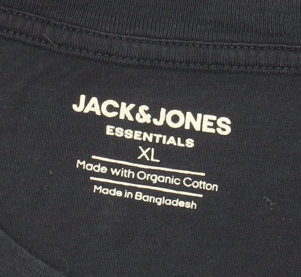 Jack & Jones Men's Black XL Crew Neck T-Shirt