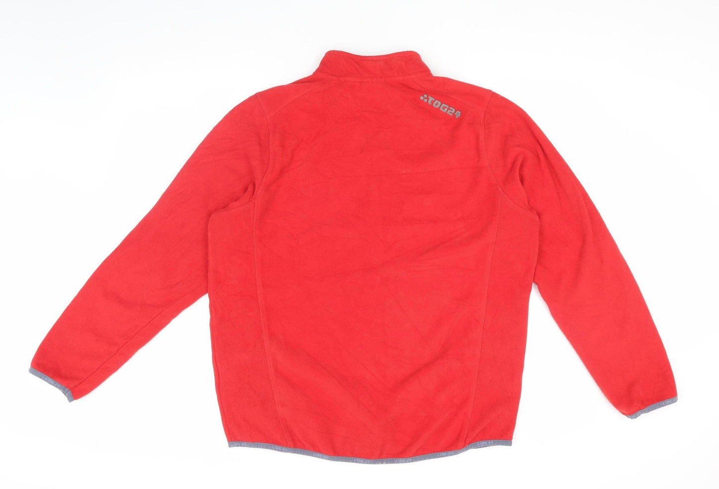 TOG24 Men's Red XL Fleece 1/4 Zip Sweatshirt