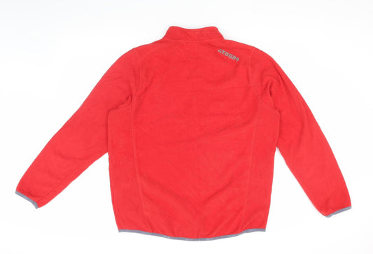 TOG24 Men's Red XL Fleece 1/4 Zip Sweatshirt