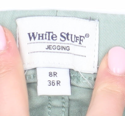 White Stuff Women’s Green Jegging, Size 8, Elastic Waist