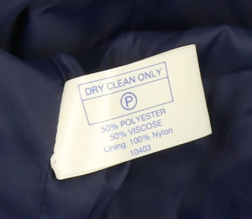 Yessica Women's Blue Long Overcoat Size 12