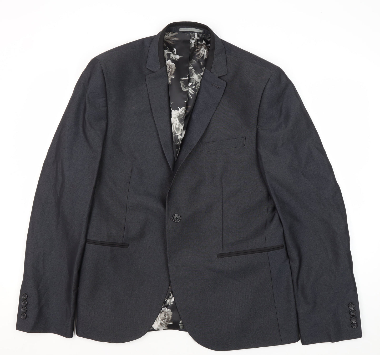 Next Men's Black Blazer, Size 42R, Regular Fit Formal