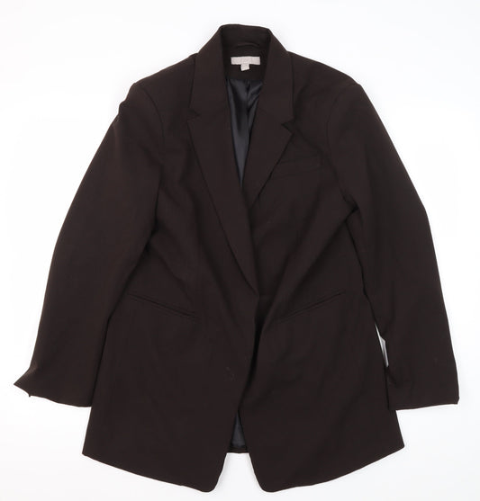 H&M Women's Black Trouser Suit Jacket Size 12