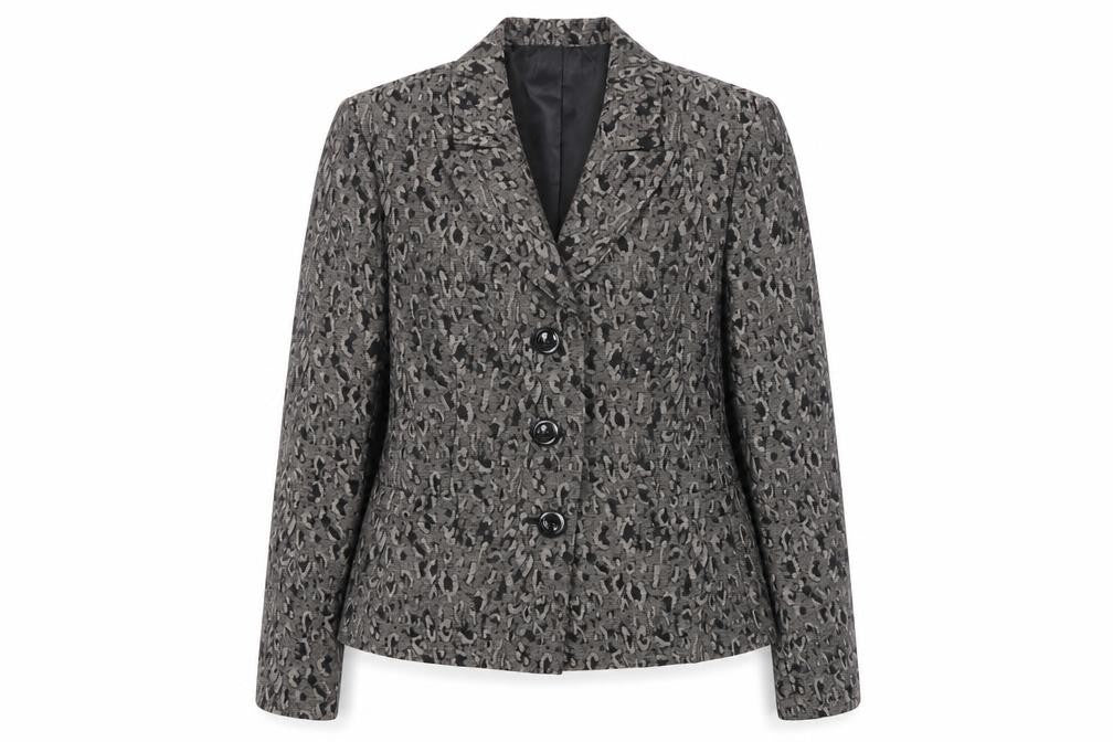 Le Suit Women's Grey Petite Suit Jacket Size 8