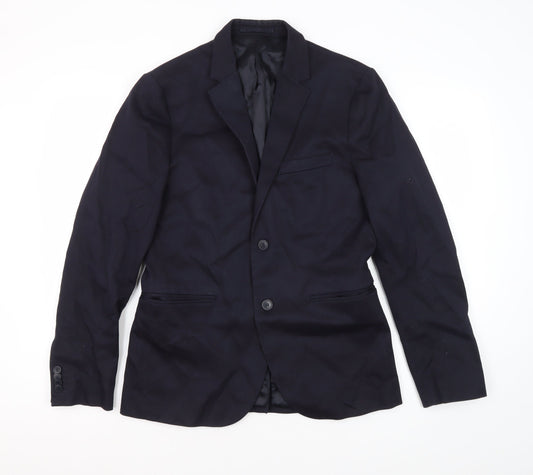 H&M Men's Black Slim Blazer Size 38R