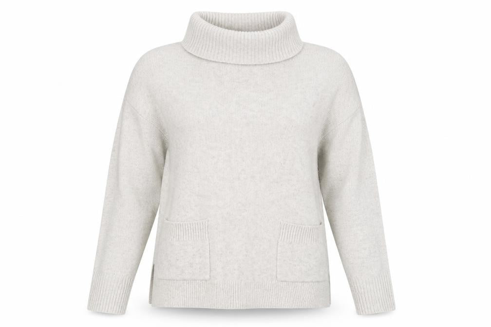 Womens UK 12 Relaxed White Stuff Grey Pullover Chunky-Knit