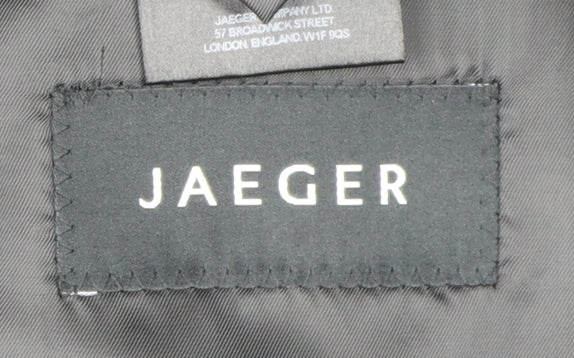 Jaeger Men's Grey Wool Blazer 40R Notch Lapel