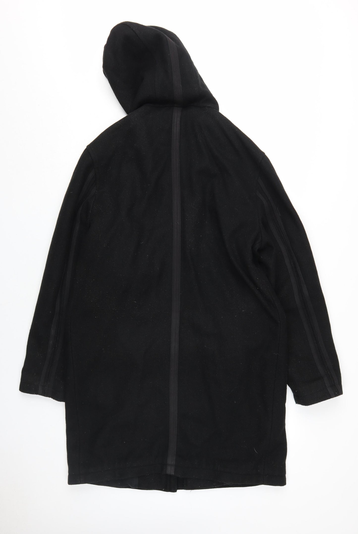 River Island Men's Black Wool Parka Coat Size S
