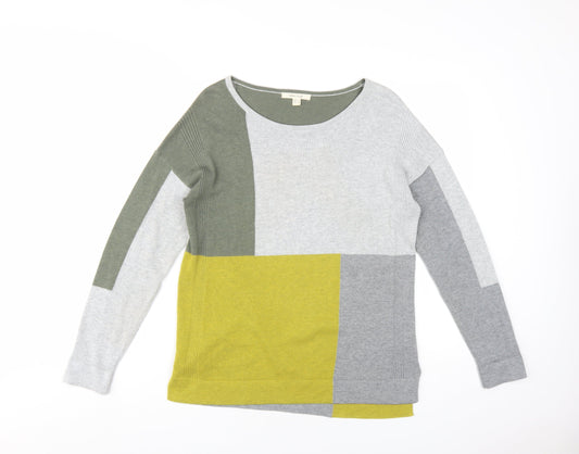 White Stuff Women's Multicoloured Pullover Jumper Size 10