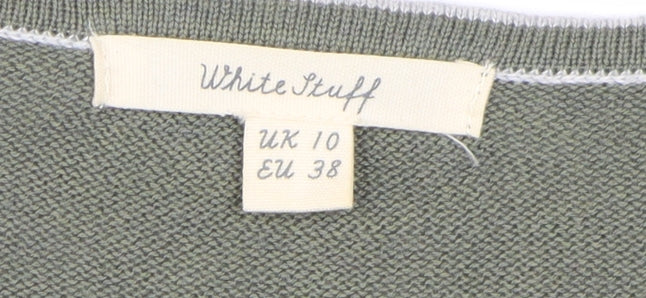 White Stuff Women's Multicoloured Pullover Jumper Size 10