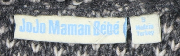 JoJo Maman Bébé Women's Grey Knit Pullover Jumper S