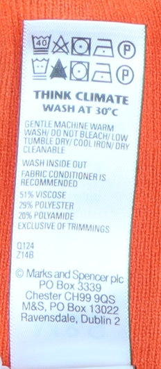 Marks and Spencer Women’s Orange Pullover M