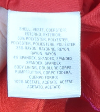 Maeve Women's Red A-Line Short Skirt with Zips