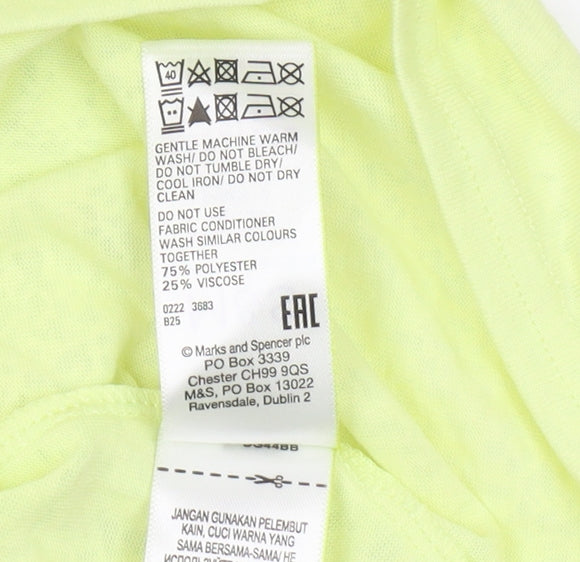 Marks and Spencer Women's Yellow T-Shirt